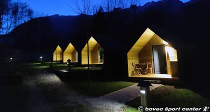 Glamping cabins in the middle of the nature, but still close to town center.