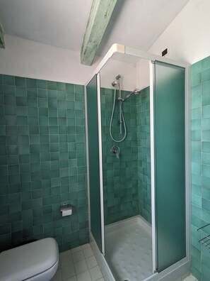 Dusche, Haartrockner, Bidet, Handtücher