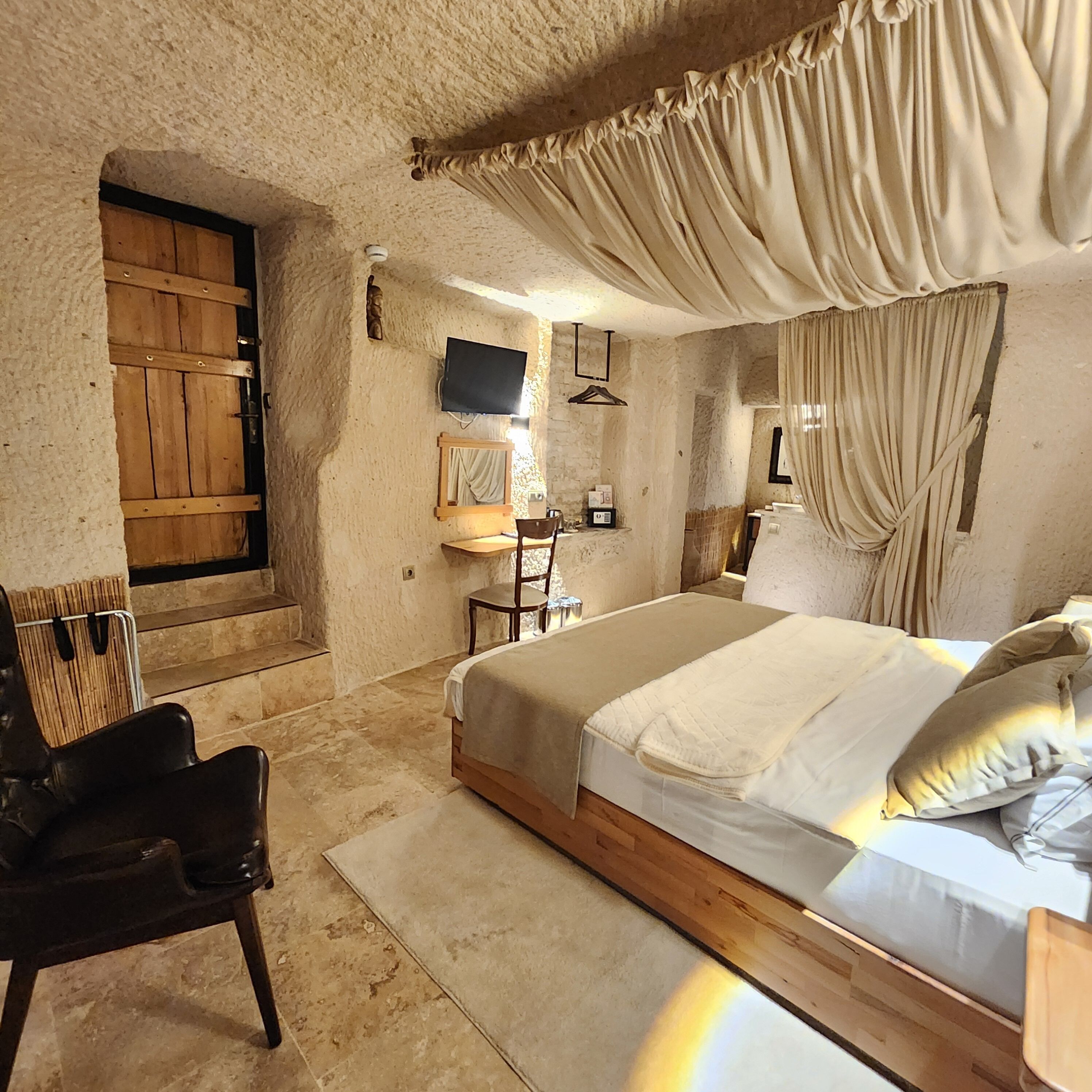 Mazaka Cave Room | Premium bedding, memory-foam beds, minibar, in-room safe