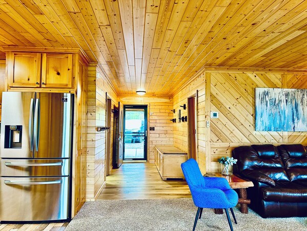 Interior - Trail Access! Private Hilltop Cabin with Big Valley Views (Washburn)