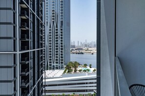Deluxe-Apartment, Balkon, Stadtblick | Ausblick vom Zimmer