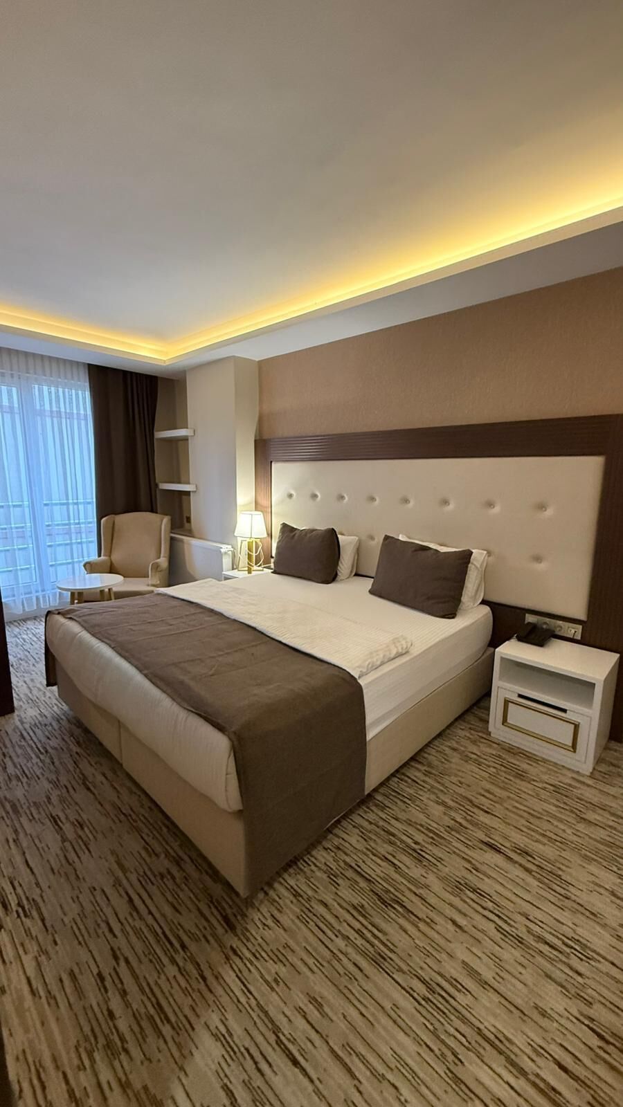 Premium bedding, memory foam beds, minibar, in-room safe