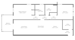 Floor plan - The River Shack - Rivers Edge Condo 3D, Bldg 2 - Assigned Boat Slip & Pool! (Steinhatchee)