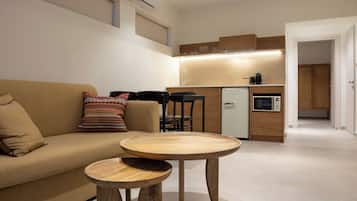 Family One Bedroom Suite | Private kitchenette | Fridge, microwave, espresso maker, coffee/tea maker