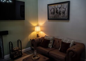 Cottage | Living area | TV, fireplace - High Spec 1-bed Cottage in Staindrop, Darlington (Darlington)