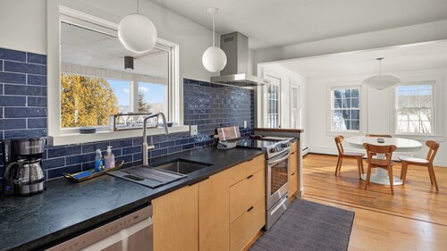 Mtn Views Farmhouse with Fenced in Backyard