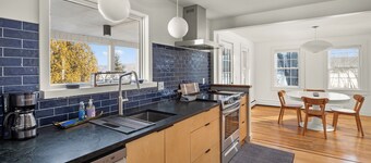 Mtn Views Farmhouse with Fenced in Backyard