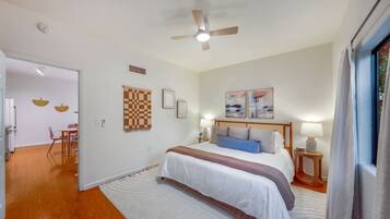 1 bedroom, iron/ironing board, travel crib, free WiFi