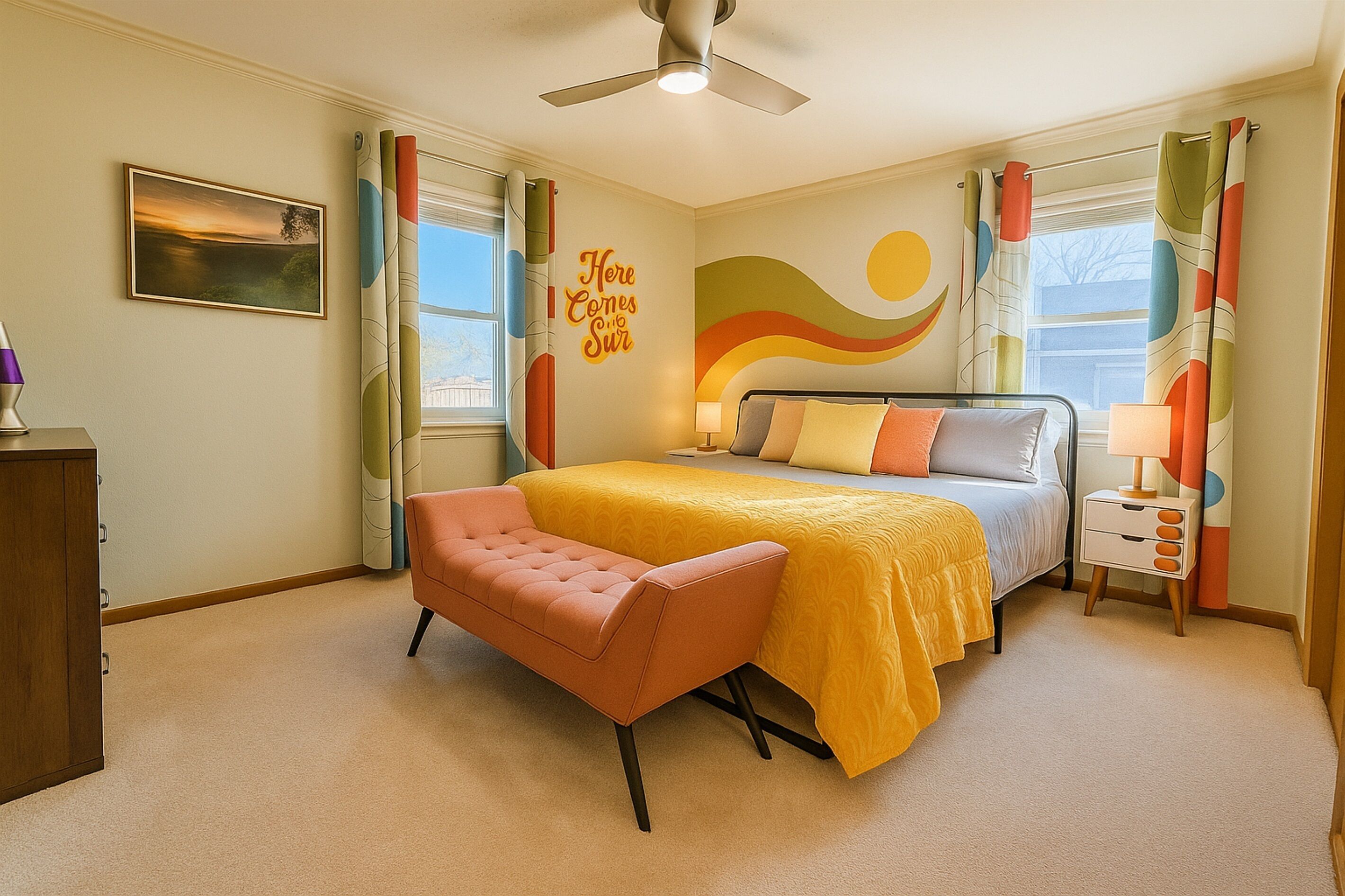 3 Schlafzimmer, Schreibtisch, Bügeleisen/Bügelbrett, Reisekinderbett