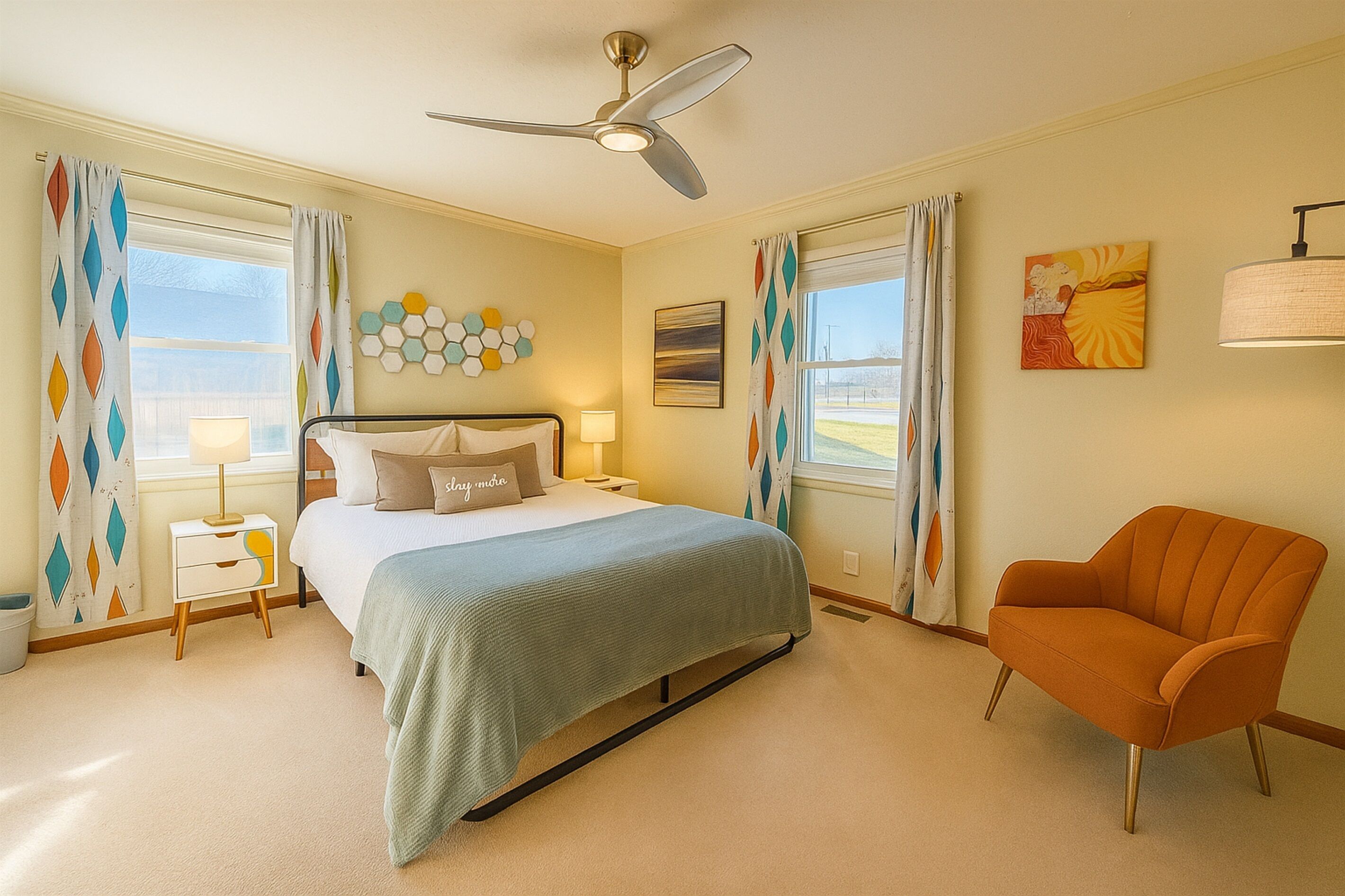 3 Schlafzimmer, Schreibtisch, Bügeleisen/Bügelbrett, Reisekinderbett