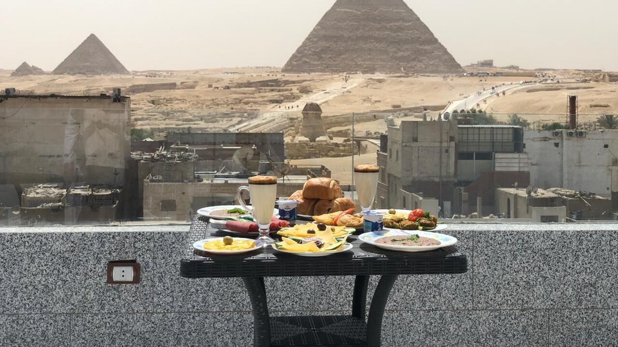 Middle East Pyramids View
