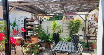 Maison Avec Terasse 5mn Ă  Pied Centre Ville12mn Plage en Voiture