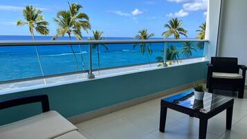 Deluxe Apartment, Sea View | Balcony