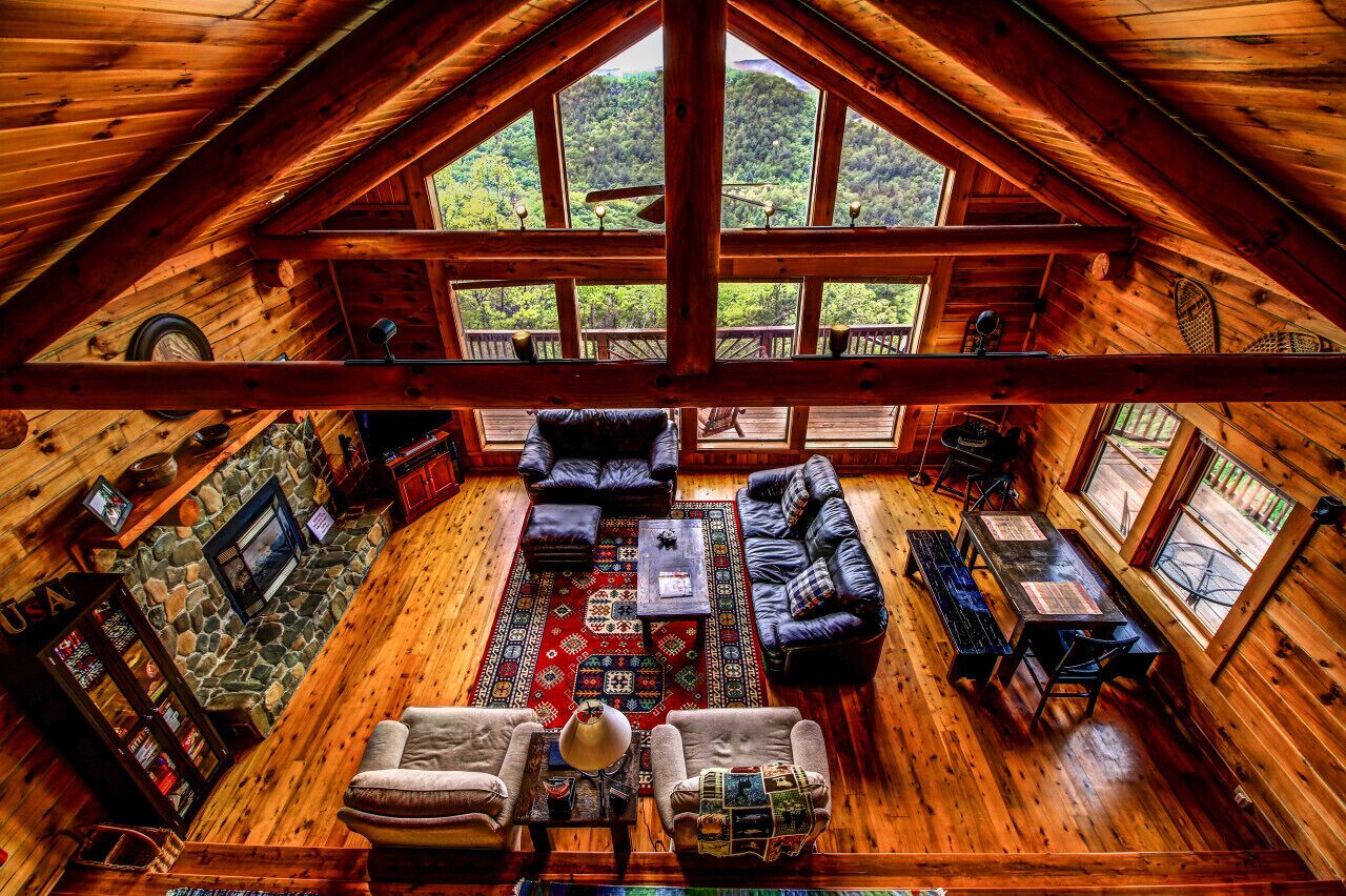 Cloud 9-log Cabin, Stunning View, Luxury Hot Tub, Gas Fire Pit, 30 Min To Boone - Mountain City, TN