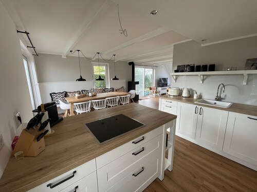 Neu! Ferienhaus Zeelandkrabbe**** mit Sauna, Kamin, DZ+Bad im EG, strandnah 