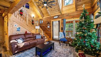 Smart TV, chimenea, videojuegos y libros