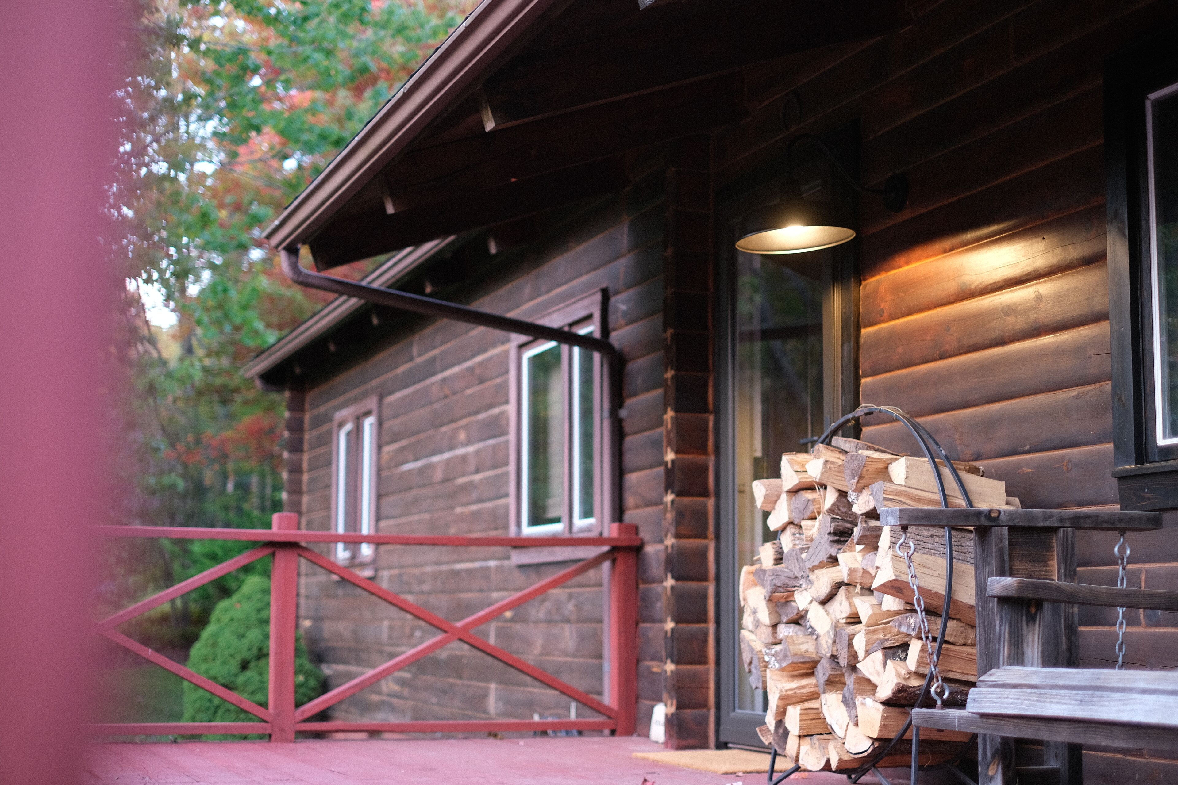"La Matera" - Our log cabin in the Catskills