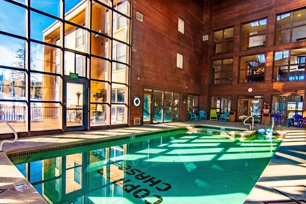 Indoor pool, a heated pool