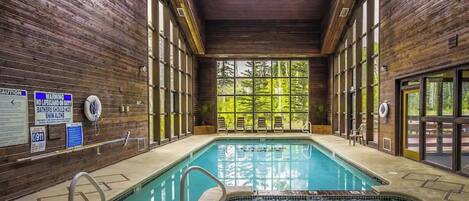 Indoor pool, a heated pool
