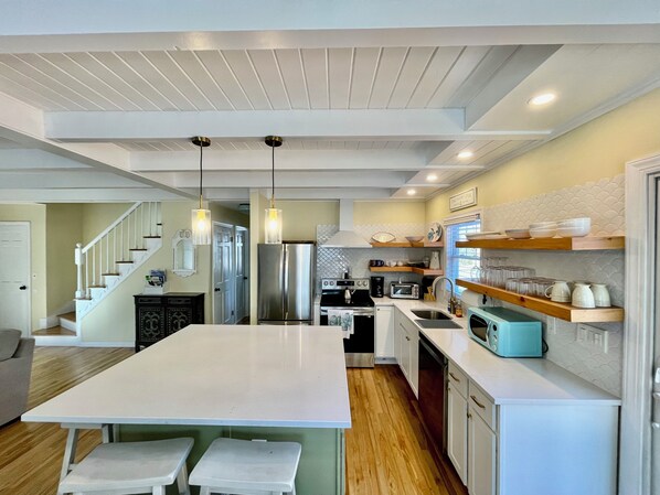 Private kitchen - The Mary Alice - Family Beach Home with NEW POOL (Hampton Bays)