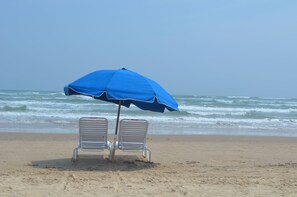 On the beach