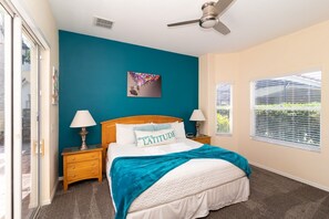 5 bedrooms, desk, iron/ironing board, travel cot - Your Own Private Pool & Spa Paradise. 5BR Disney Area Villa- Sleeps 12 (Davenport)