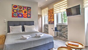 1 bedroom, blackout curtains, iron/ironing board, free WiFi
