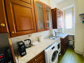 Fridge, microwave, oven, stovetop - Cozy 2-BR Apartment Fully Equipped with Kitchen  (Paderno Dugnano)