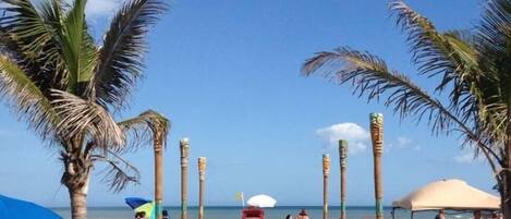 Vlak bij het strand