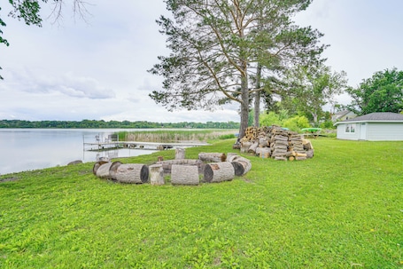 Property grounds. Snowmobile Trail On-Site: Waterfront Mound Gem!
