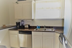 Microwave, oven, stovetop, dishwasher