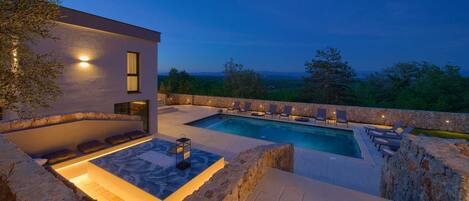 Indoor pool, a heated pool