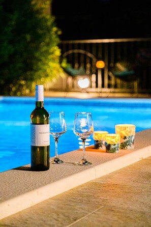 A heated pool