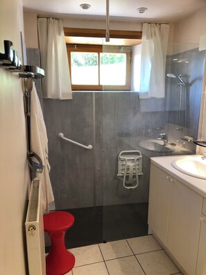 シャワー、ヘアドライヤー、石鹸、シャンプー