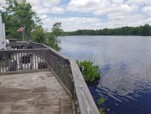 Terrace/patio - 33 foot 5th Wheel camper. 3 slideouts, right on the Ogeechee River. Site 11 (Richmond Hill)