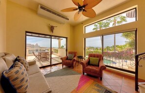 Living area - Private home with ocean views in gated community! (Cabo Bello)