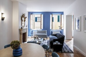 Living area - Apartments Florence - Blue Lily with terrace (Firenze)