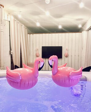 Interior - FlaminGO Tybee ~ FREE Golf Cart, Hot Tub with Cabana Area + Coastal Marsh Views (Tybee Island)