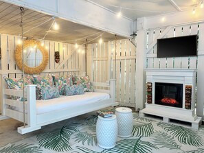 1 bedroom, desk, iron/ironing board, travel crib