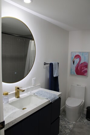 Dusche, Handtücher, Seife