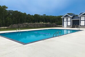Pool - Newly built row-end townhome with water view, pool access, patio, & balcony (Berlin)