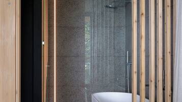 Towels, soap, toilet paper