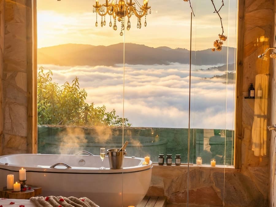 Vista des de l'allotjament