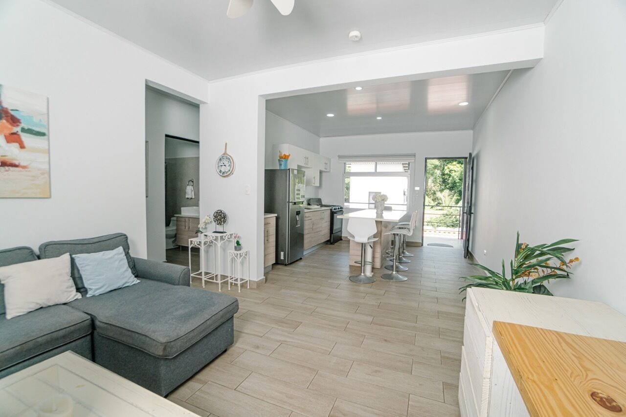 Departamento estándar, para no fumadores, cocina | Área de sala de estar