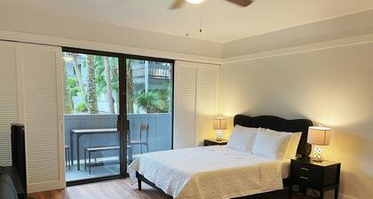 Studio in Hilo Center with Pool and Lake Views