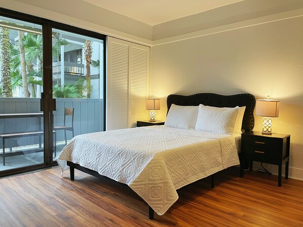 1 غرفة نوم ومكتب وواي فاي وملاءات أسرّة