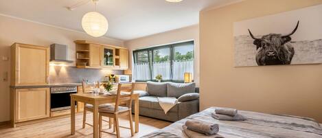 Bügeleisen/Bügelbrett, kostenloses WLAN, Bettwäsche, Rollstuhlgeeignet