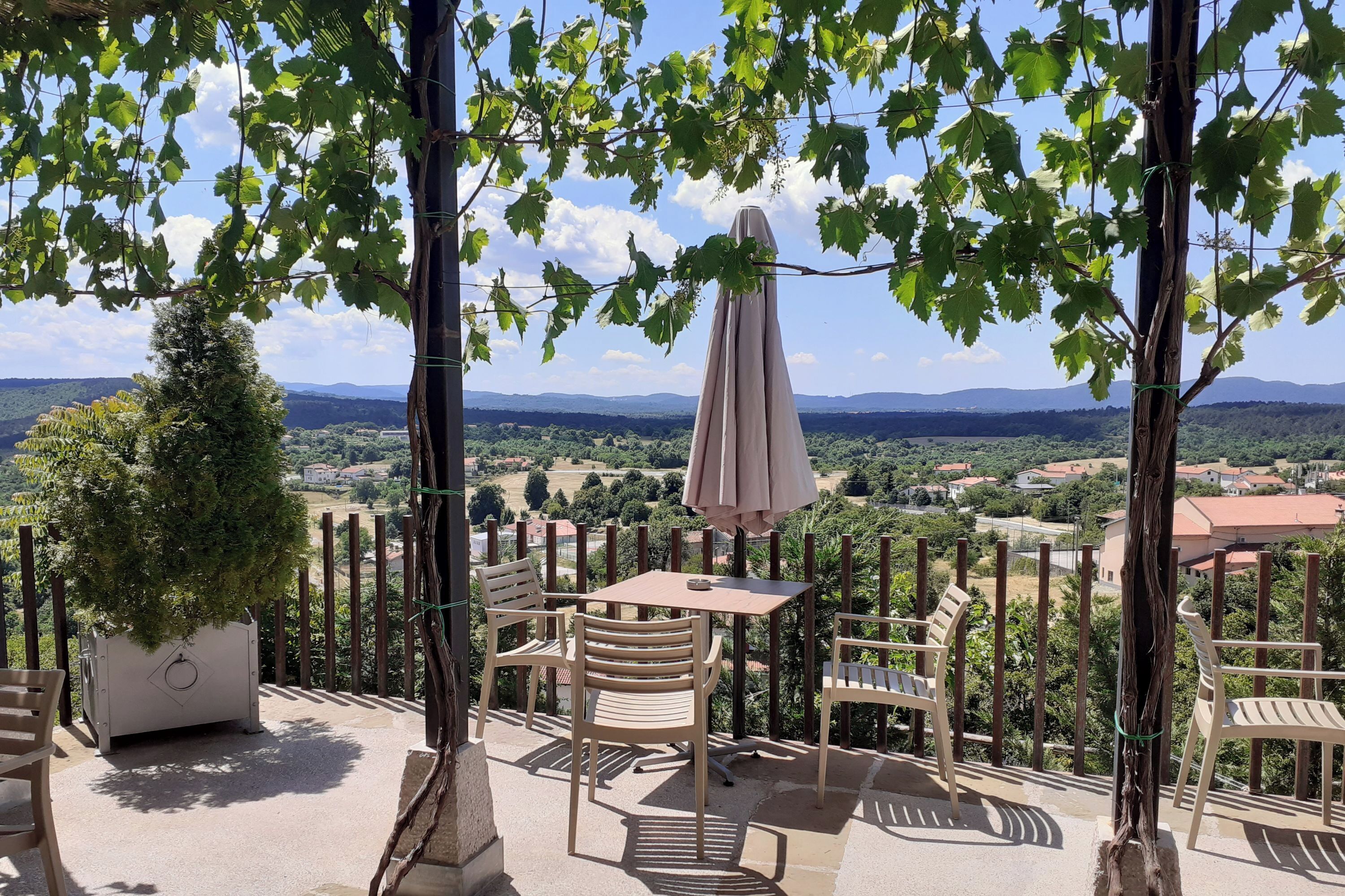 Uitzicht vanuit accommodatie