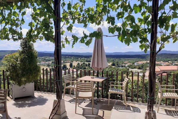 Uitzicht vanuit accommodatie