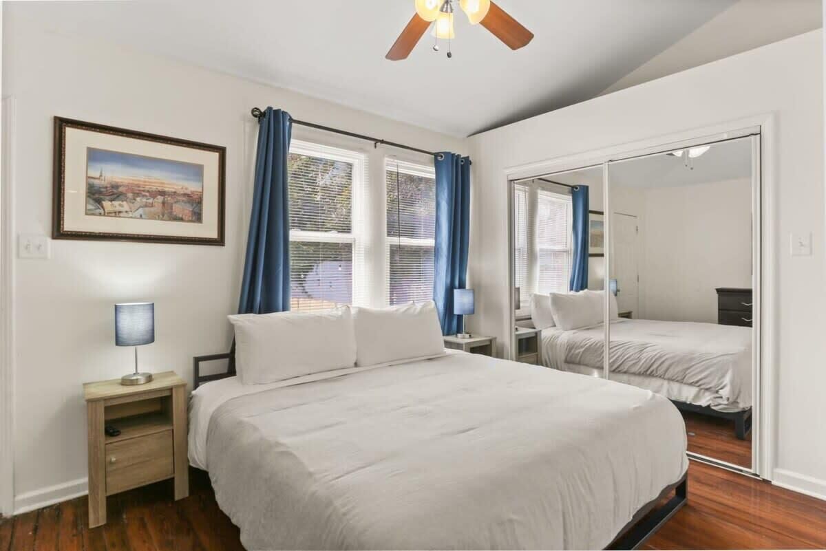 2 bedrooms, iron/ironing board, travel crib, WiFi